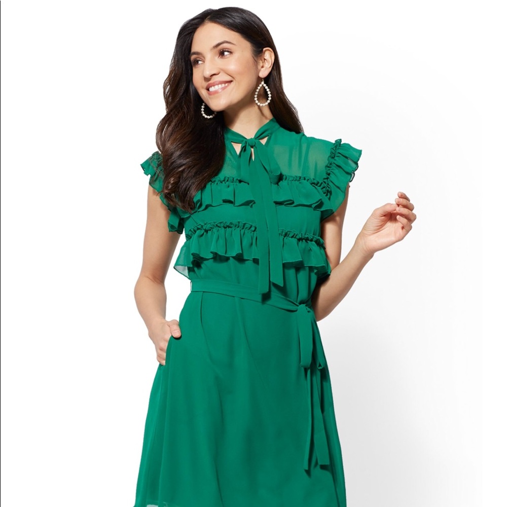New York and Company belted sheath dress